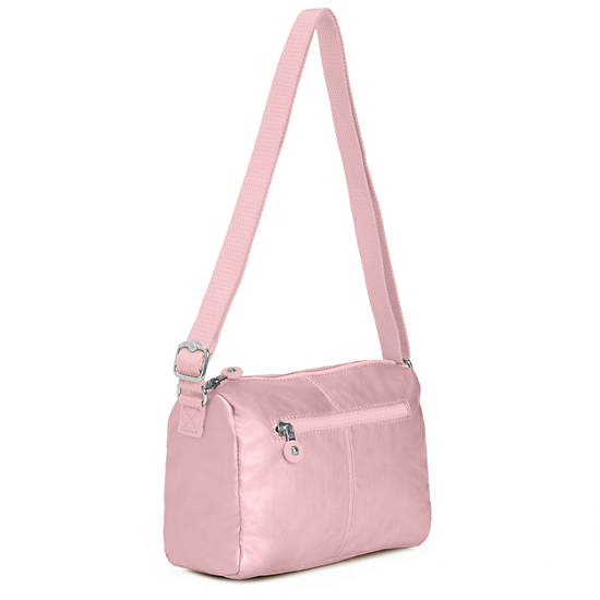 Wes Metallic Crossbody Bag, Geo Shell, large Wes Metallic Crossbody Bag, Geo Shell, large