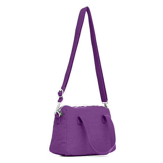 Emoli Mini Handbag, Purple Feather, large