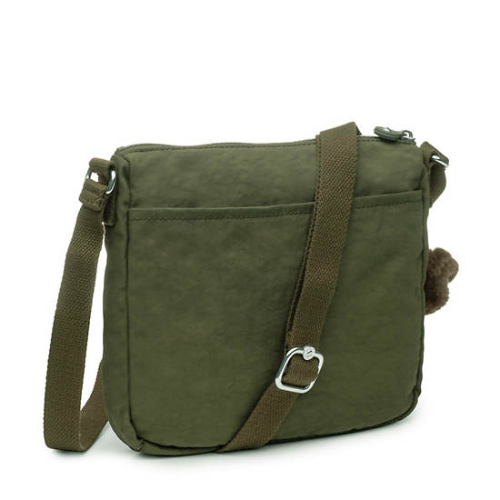 Sebastian Crossbody Bag, Jaded Green Tonal Zipper, large