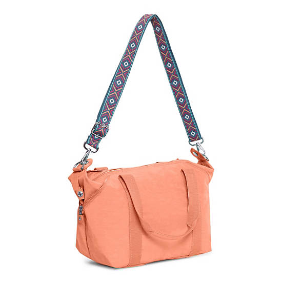 Art Small Handbag, Peachy Pink Combo, large