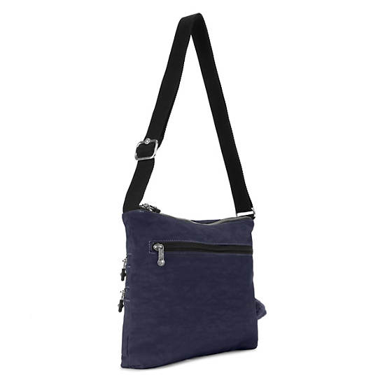 Alvar Vintage Crossbody Bag, True Blue Tonal, large