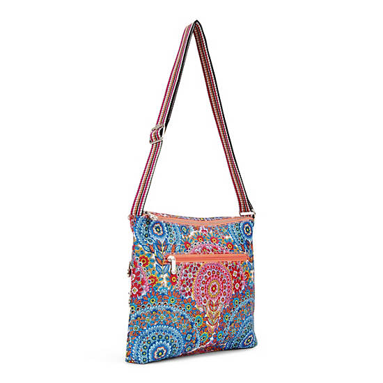 Alvar Printed Crossbody Bag, Sunshine Happy, large