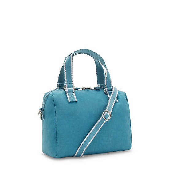 Zeva Handbag, Ocean Teal, large