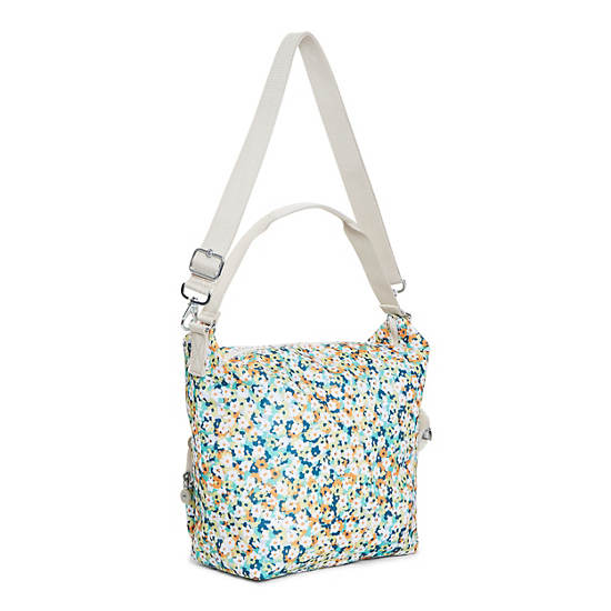 Archie Printed Handbag, Vintage Green, large Archie Printed Handbag, Vintage Green, large