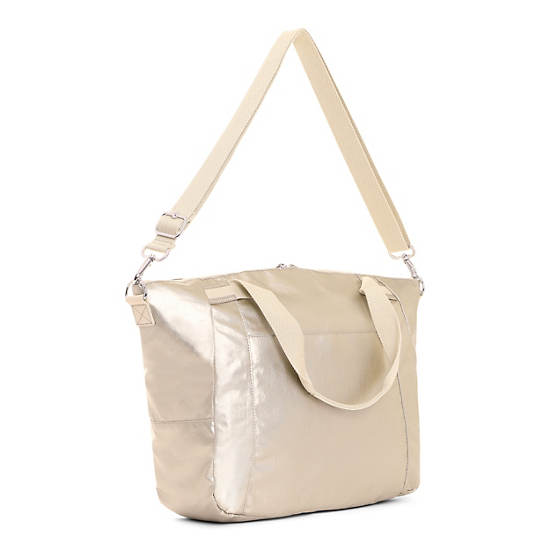Chambers Metallic Handbag, Spicy Gold, large Chambers Metallic Handbag, Spicy Gold, large