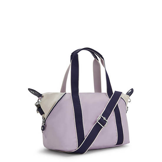 Art Mini Shoulder Bag, Gentle Lilac Block, large