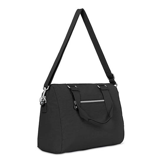 Bevine Handbag, Black, large Bevine Handbag, Black, large