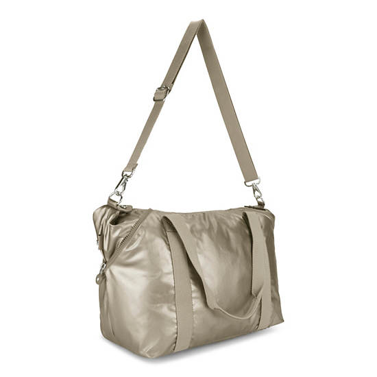 Art Metallic handbag, Artisanal K Embossed, large