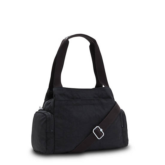 Felix Large Handbag, Black Tonal, large