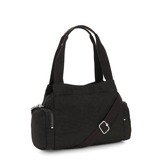 Felix Large Handbag, True Black, large