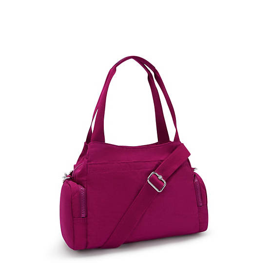 Felix Large Handbag, Purple Fig, large