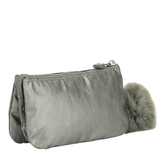 Creativity Large Metallic Pouch, WavePop Jet Black, large