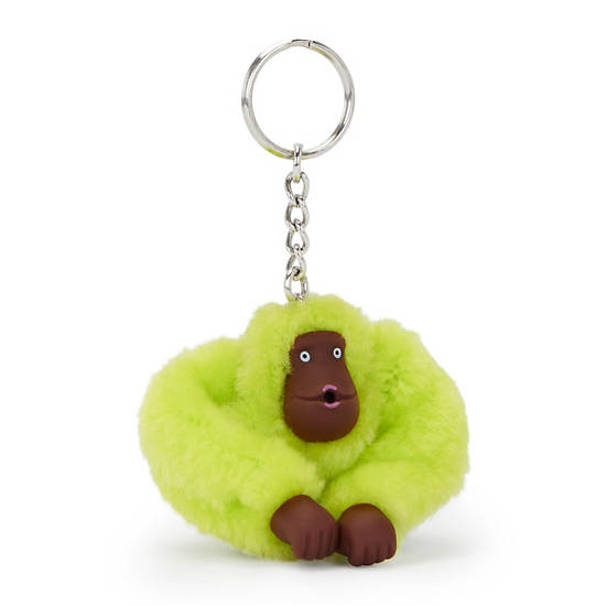 Sven Small Monkey Keychain, Tennis Lime, large