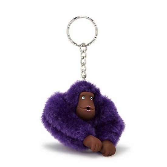 Sven Small Monkey Keychain, Wild Indigo, large