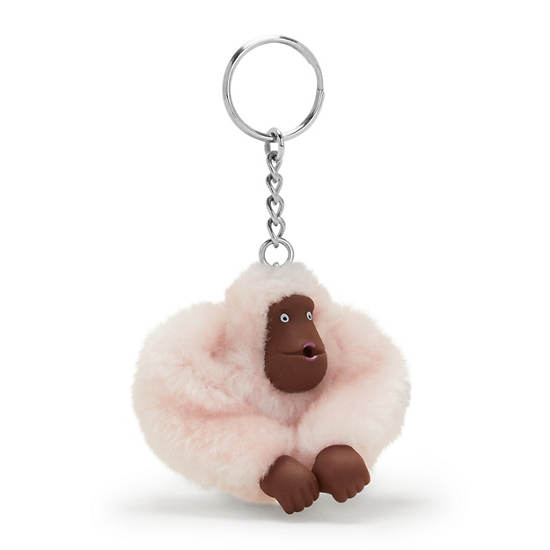 Sven Small Monkey Keychain, Primrose Pink, large