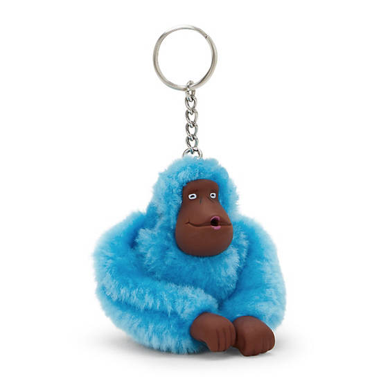 Sven Monkey Keychain, Powder Blue, large