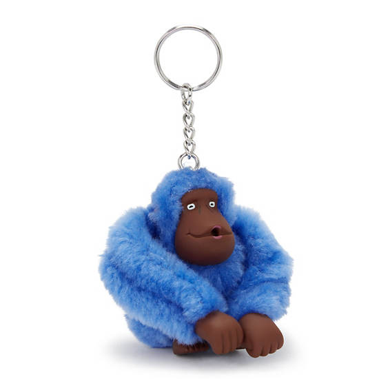 Sven Monkey Keychain, Bouncy Blue, large