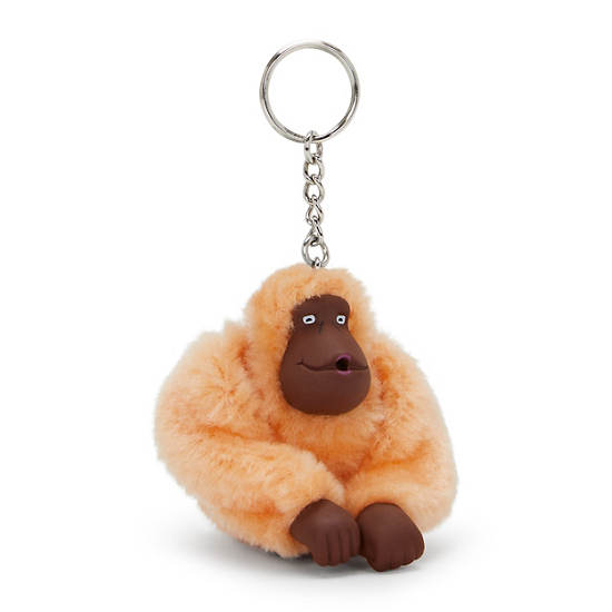 Sven Monkey Keychain, Obvious Orange, large