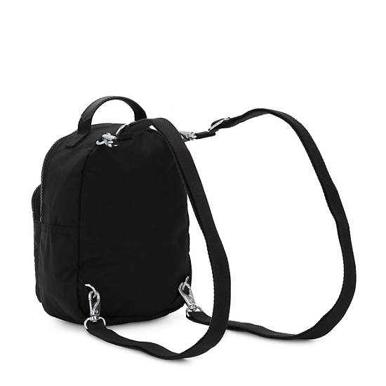 Alber 3-in-1 Convertible Mini Bag Backpack, Black Noir, large
