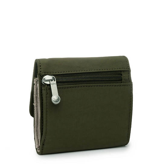 Cece Small Wallet, Jaded Green Tonal Zipper, large