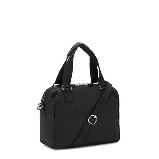 Zeva Printed Handbag, Artisanal K Embossed, large