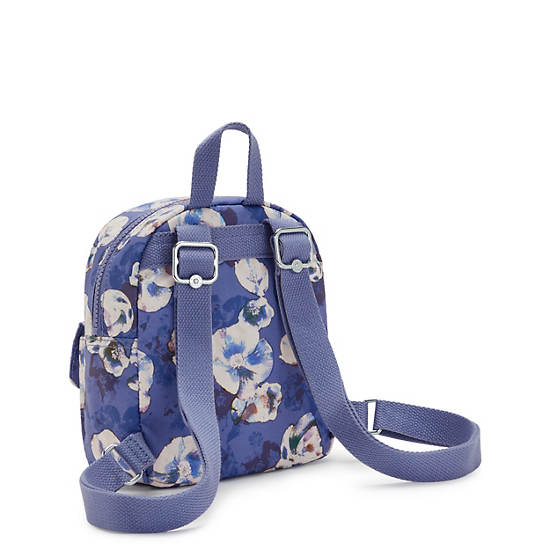 Rosalind Printed Small Backpack, Winter Bloom, large