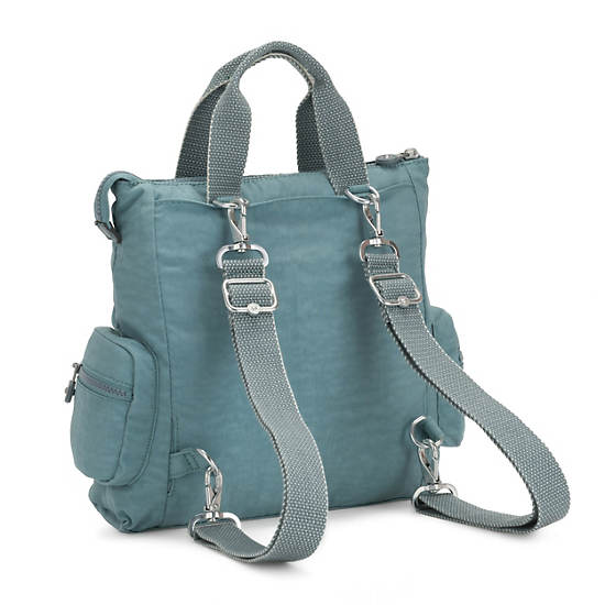 Revel Convertible Backpack , Peacock Teal Stripe, large