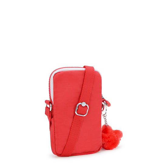 Tally Crossbody Phone Bag, Almost Coral, large