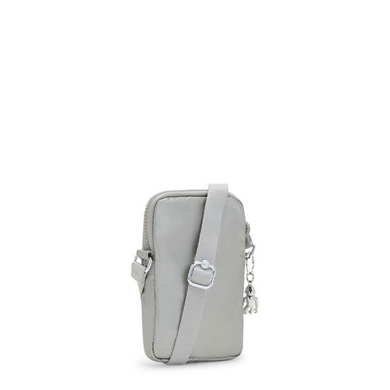 Tally Metallic Crossbody Phone Bag, Bright Metallic, large