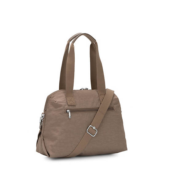 Tracy Tote Bag, Stone Beige, large