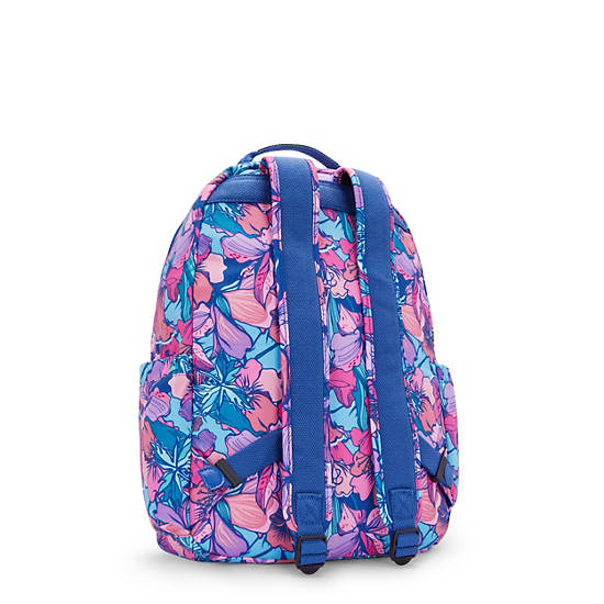 Seoul Large Printed 15" Laptop Backpack, Tropical Bloom, large