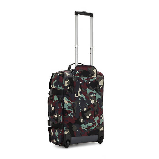 Discover Small Carry-On Rolling Luggage Duffle, Camo, large