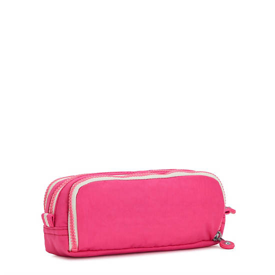 Gitroy Pencil Case, Power Pink Translucent, large