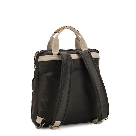 Komori Small Tote Backpack, Delicate Black, large