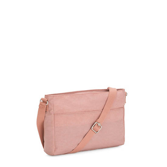 New Angie Crossbody Bag, Fresh Pink Metallic, large