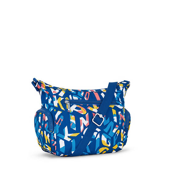 Gabbie Small Printed Crossbody Bag, Kipling Neon, large Gabbie Small Printed Crossbody Bag, Kipling Neon, large