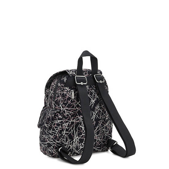 City Pack Mini Printed Backpack, Poseidon Black, large
