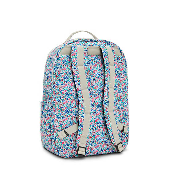 Seoul Extra Large Printed 17" Laptop Backpack, Micro Flowers, large