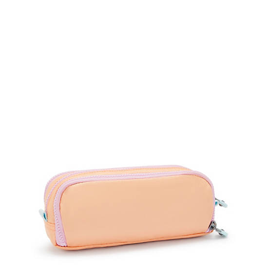 Gitroy Metallic Pencil Case, Magical Orange, large