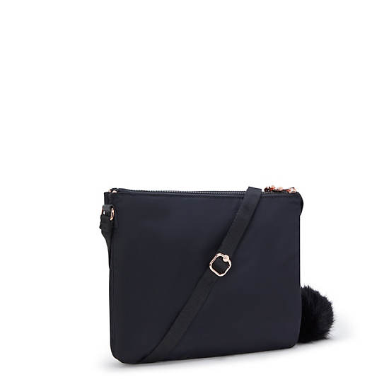 Ambrosia Crossbody Bag, Jet Black Satin WK, large