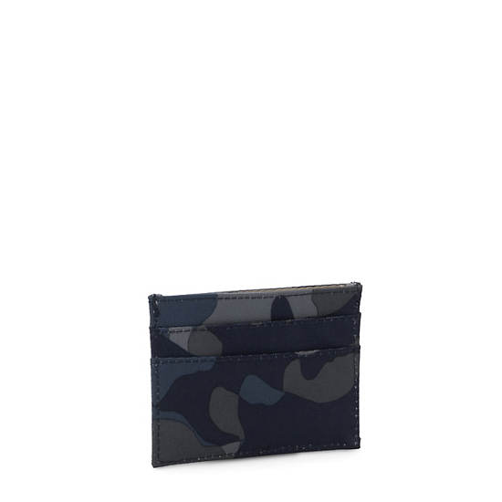 Daria Printed Card Holder, Cool Camo Grey, large