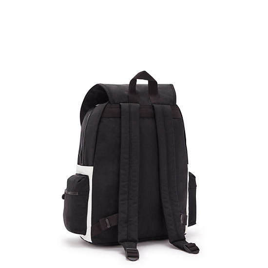 Ezra Backpack, Black white Combo, large