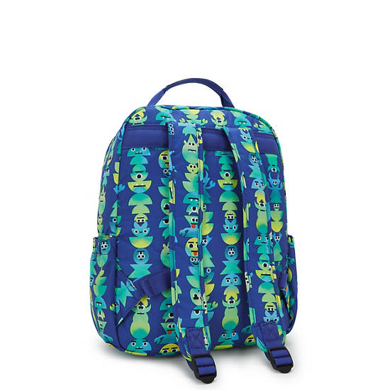 Shelden 15" Printed Laptop Backpack, Monster March, large
