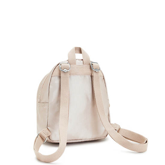 Winnifred Metallic Mini Backpack, Quartz Metallic, large Winnifred Metallic Mini Backpack, Quartz Metallic, large
