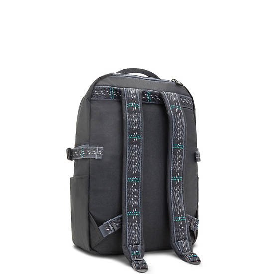 Kagan 16" Laptop Backpack, Black Embossed, large