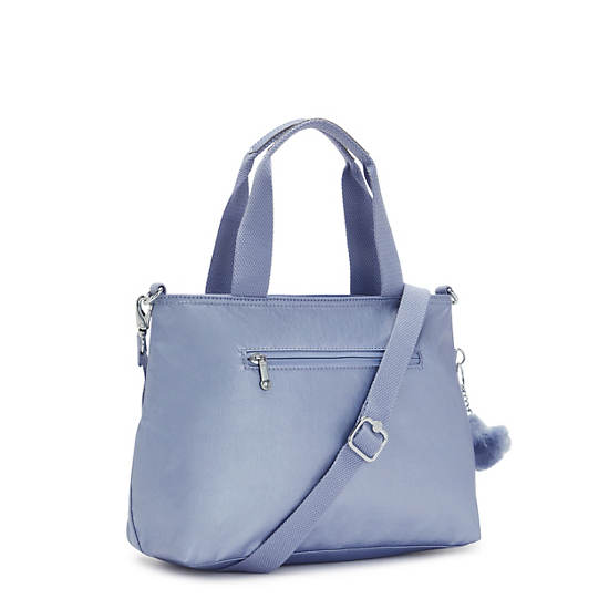 Espinosa Metallic Shoulder Bag, Clear Blue Metallic, large