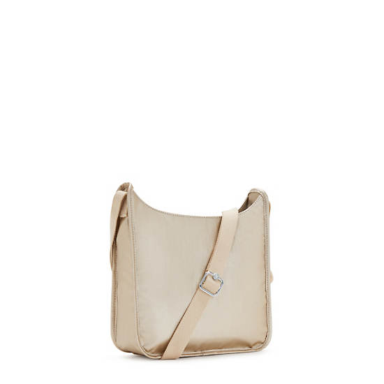 Nicci Metallic Crossbody Bag, Starry Gold Metallic, large Nicci Metallic Crossbody Bag, Starry Gold Metallic, large