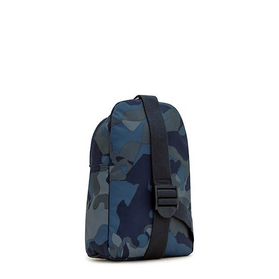 Klynn Printed Sling Backpack, Cool Camo, large