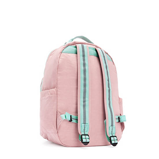 Kipling Seoul Large 15 Laptop Backpack Fiesta Pink–