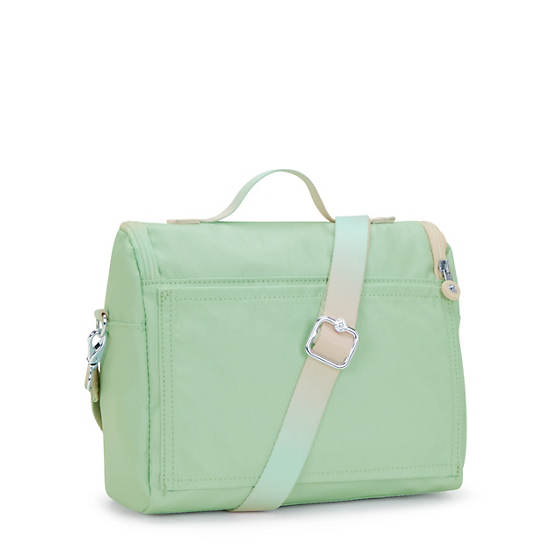 New Kichirou Metallic Lunch Bag, Soft Green Metallic, large